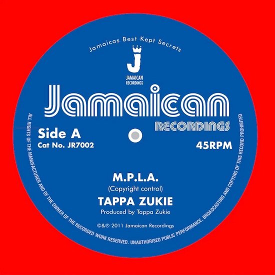 M.P.L.A. / Version - Tappa Zukie - Música - JAMAICAN RECORDINGS - 5051142010841 - 24 de fevereiro de 2023