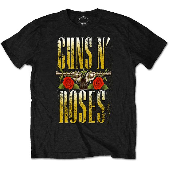 Guns N' Roses Unisex T-Shirt: Big Guns - Guns N Roses - Produtos - Unlicensed - 5055979951841 - 14 de janeiro de 2020