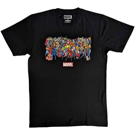 Marvel Comics Unisex T-Shirt: Full Characters - Marvel Comics - Mercancía -  - 5056561096841 - 