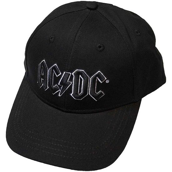 AC/DC Unisex Baseball Cap: Black Logo - AC/DC - Merchandise -  - 5056737220841 - 