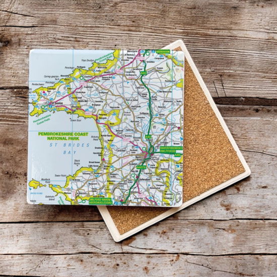 Cover for OS Map Ceramic Single Coaster - Pembrokeshire Coast National Park (MERCH) (2025)