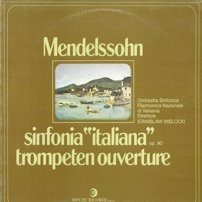 Cover for Felix Mendelssohn  · Sinfonia N.4 (VINYL)