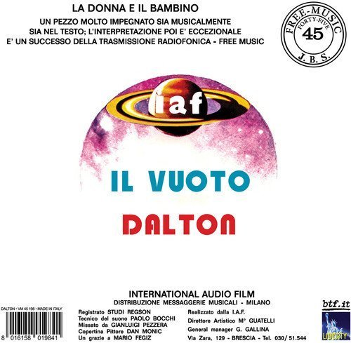 La Donna E Il Bambino / Il Vuoto - Dalton - Musik - VM - 8016158019841 - 22. April 2017