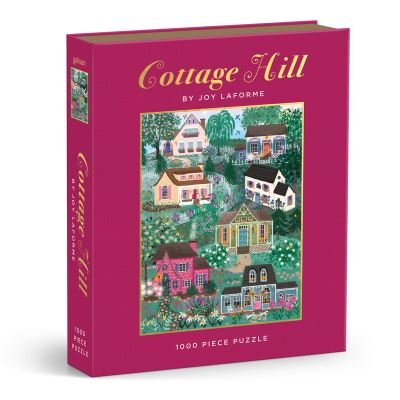Cover for Galison · Joy Laforme Cottages on the Hillside 1000 Pc Book Puzzle (GAME) (2025)