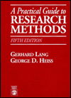 Cover for Gerhard Lang · A Practical Guide to Research Methods (Paperback Book) [5 Revised edition] (1994)