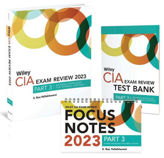 Cover for Vallabhaneni, S. Rao (SRV Professional Publication) · Wiley CIA 2023 Part 3: Exam Review + Test Bank + Focus Notes, Practice of Internal Auditing Set (Paperback Book) (2023)