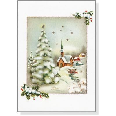 Cover for Inc Peter Pauper Press · Mini Boxed Christmas Cards: Vintage Winter Church (Cards) (2011)