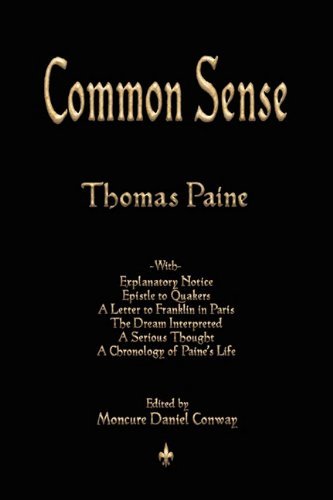 Cover for Thomas Paine · Common Sense (Paperback Book) [Reprint edition] (2010)