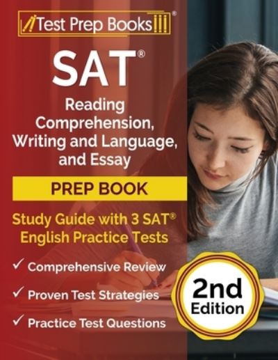 Cover for Joshua Rueda · SAT Reading Comprehension, Writing and Language, and Essay Prep Book (Paperback Book) (2021)