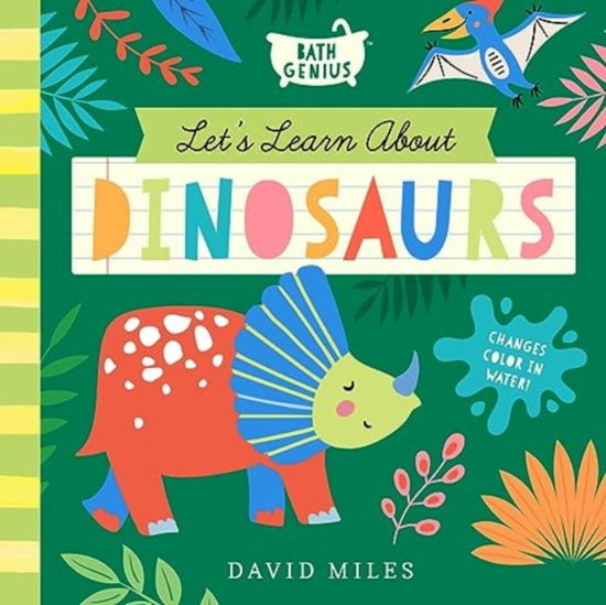 Cover for David Miles · Let's Learn About Dinosaurs: A Color-Changing Bath Book (Board book) (2024)