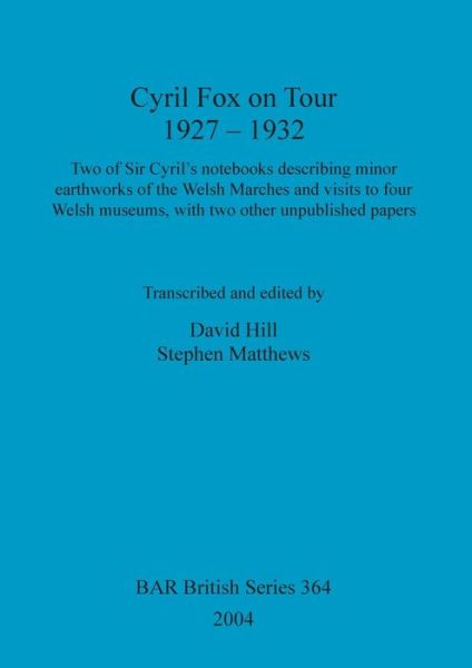 Cover for Cyril Fox on tour 1927-1932 (Book) (2004)