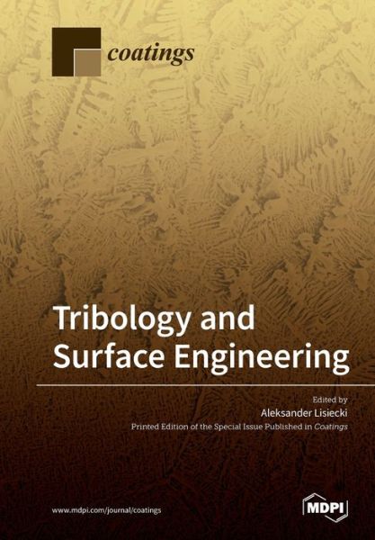 Cover for Aleksander Lisiecki · Tribology and Surface Engineering (Paperback Book) (2020)
