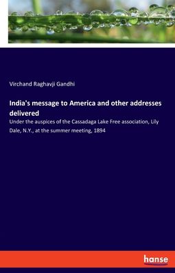 Cover for Gandhi · India's message to America and o (Bok) (2020)