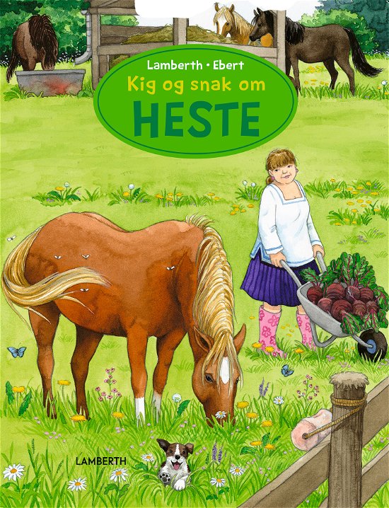 Cover for Lena Lamberth · Kig og snak om heste (Cardboard Book) [1e uitgave] (2022)