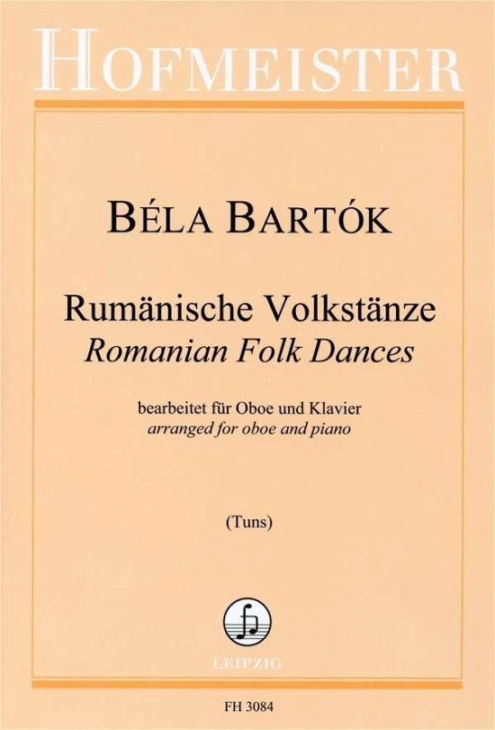 Cover for Bartók · Rumänische Volkstänze, für Oboe, (Bog)