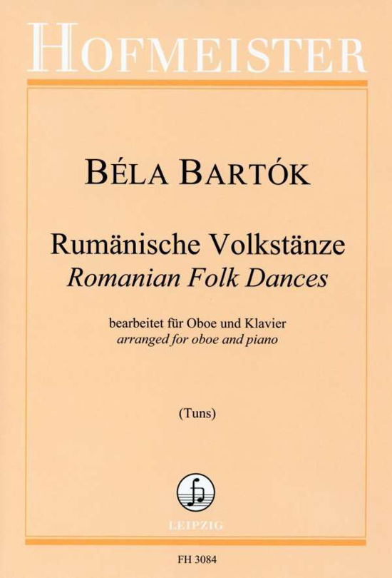 Cover for Bartók · Rumänische Volkstänze, für Oboe, (Buch)