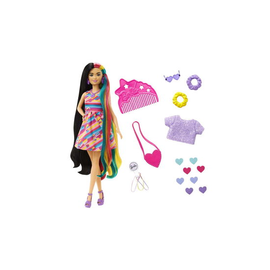 Mattel - Barbie Totally Hair Doll 3 - Hearts - Mattel - Merchandise -  - 0194735014842 - 1. juli 2022