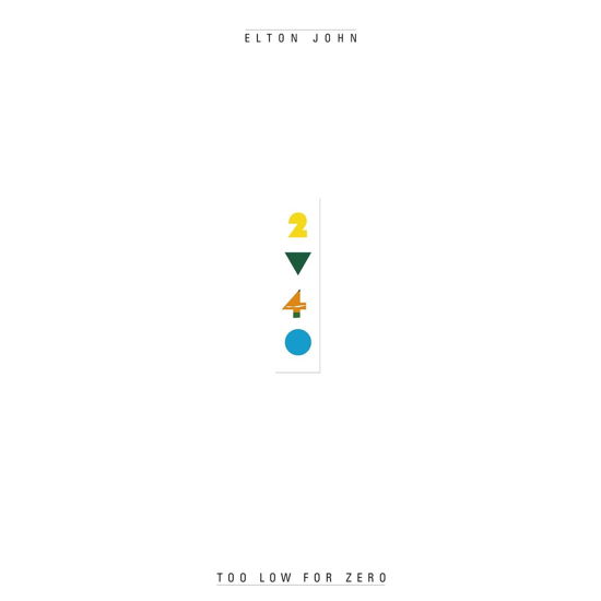 Cover for Elton John · Too Low for Zero (LP) [Remastered edition] (2017)
