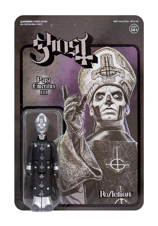 Ghost Reaction Figure - Papa Emeritus III (Black Series) - Ghost - Merchandise - SUPER 7 - 0840049805842 - 26. Juni 2020