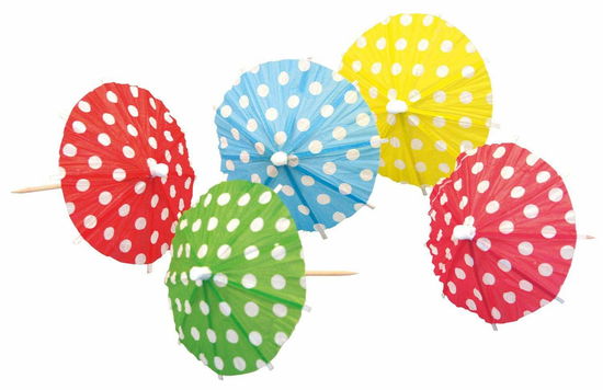 10 Picks Umbrellas Dotted Wood 10 Cm -  - Merchandise - Amscan - 4009775248842 - 