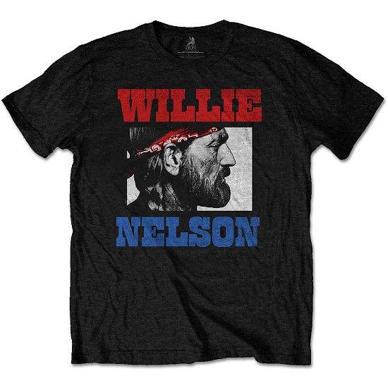 Cover for Willie Nelson · Willie Nelson Unisex T-Shirt: Stare (T-shirt) [size S] [Black - Unisex edition]