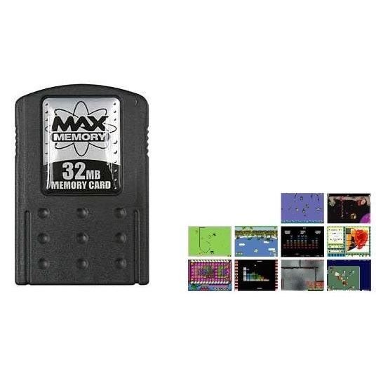Max Memory 32 MB Yellow Pack Inc 10 Games - Sony - Spill -  - 7194801543842 - 12. februar 2010