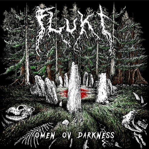 Cover for Flukt · Omen Ov Darkness (LP) (2023)