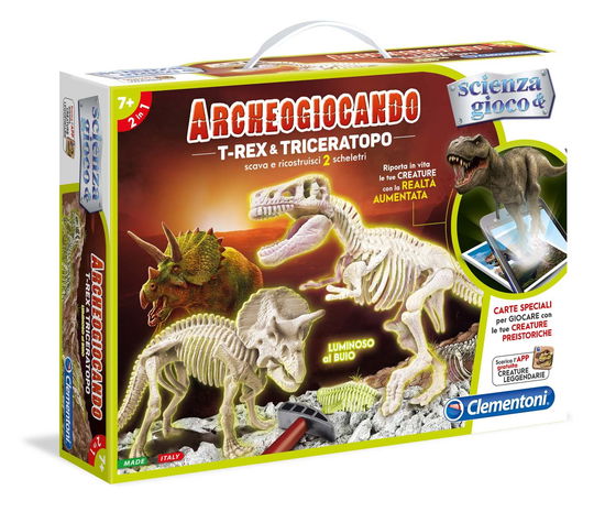 Cover for Clementoni: Scienza E Gioco · Archeogiocando - T-Rex E Triceratopo (MERCH)