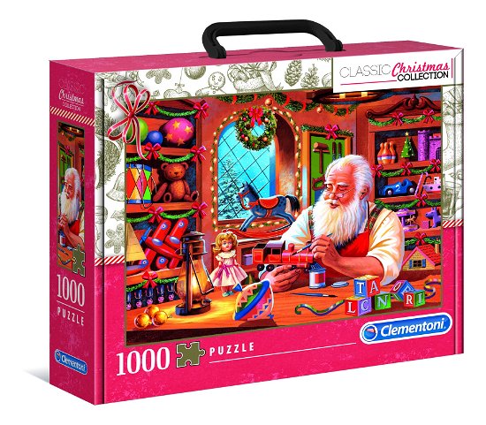 Cover for Clementoni · Puslespil Julemandens værksted, kuffert, 1000 brikker (Jigsaw Puzzle) (2023)