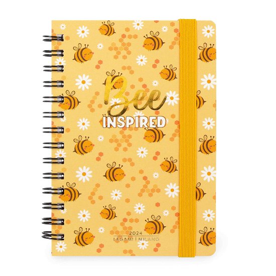 Cover for Legami · 12-month Diary - 2024 - Small Weekly Spiral Bound Diary - Bee (Paperback Book) (2023)