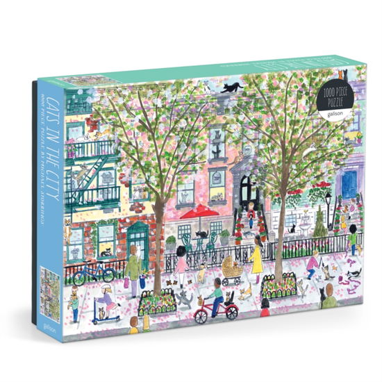 Cover for Galison · Michael Storrings Cats in the City 1000 Piece Puzzle (Hardcover Book) (2025)