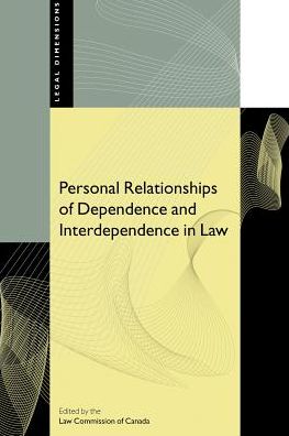 Cover for Law Commission of Canada · Personal Relationships of Dependence and Interdependence in Law - Legal Dimensions (Hardcover Book) (2002)