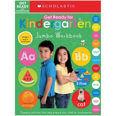 Cover for Scholastic · Get Ready for Kindergarten Jumbo Workbook: Scholastic Early Learners (Jumbo Workbook) - Scholastic Early Learners (Paperback Book) (2021)
