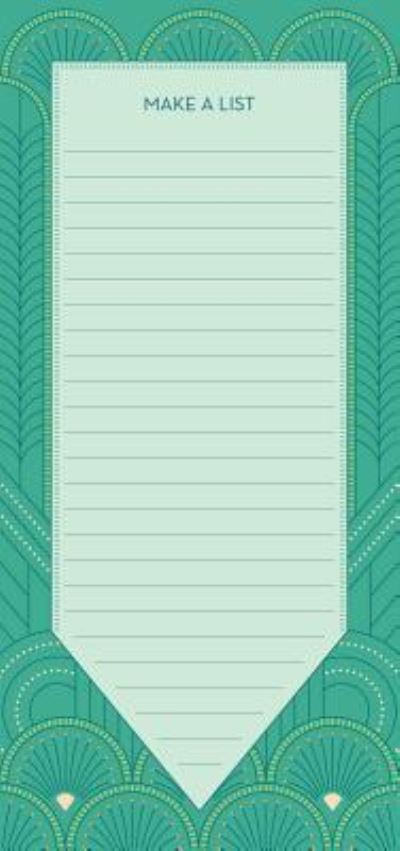 Cover for Sellers Publishing · 2020 High Note (R) Gatsby Vertical List Pad (Calendar) (2018)