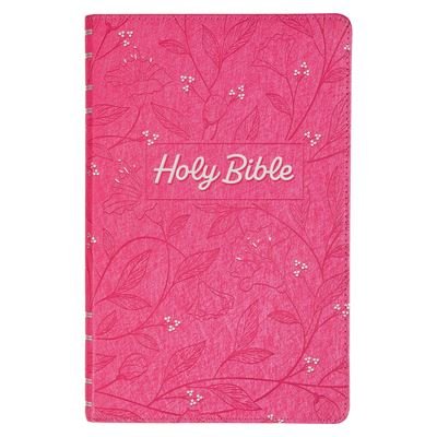 Cover for Christian Art Gifts · KJV Holy Bible, Gift Edition King James Version, Faux Leather Flexible Cover, Pink Floral Vine (Book) (2023)