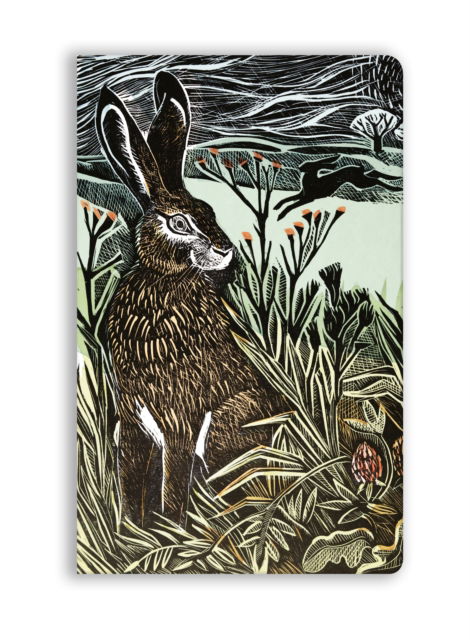 Cover for Angela Harding: Hidden Hares (Soft Touch Journal) - Flame Tree Soft Touch Journals (Stationery) (2025)