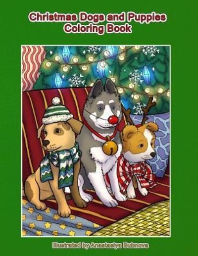 Cover for Mindful Coloring Books · Christmas Dogs and Puppies Coloring Book (Paperback Book) (2017)