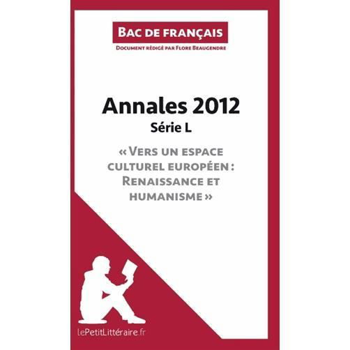 Cover for Flore Beaugendre · Bac de français 2012 - Annales Série L (Corrigé) (Paperback Book) (2014)