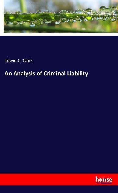 An Analysis of Criminal Liability - Clark - Książki -  - 9783348022842 - 