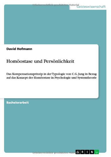 Cover for Hofmann · Homöostase und Persönlichkeit (Book) [German edition] (2013)