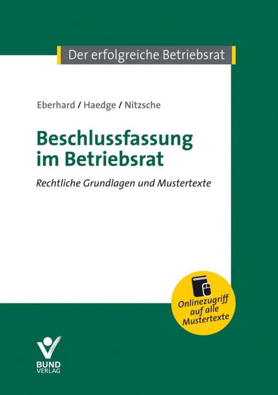 Cover for Eberhard · Beschlussfassung i.Betriebsrat (Book)