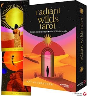 Cover for Nat Girsberger · Radiant Wilds Tarot - Entdecke die strahlende Wildnis in dir: 78 Tarotkarten mit Goldschnitt (Buch) (2023)