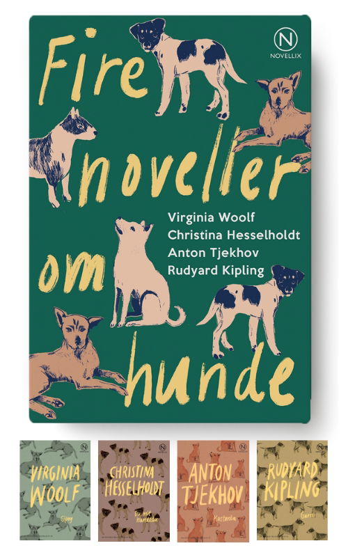 Noveller fra Novellix: Gaveæske med fire noveller om hunde - Christina Hesselholdt, Virginia Woolf, Anton Tjekhov, Rudyard Kipling - Books - Novellix - 9788793904842 - August 29, 2024
