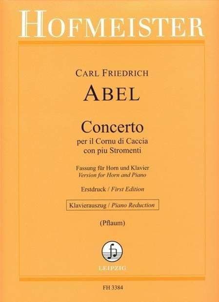 Cover for Abel · Concerto per il Cornu di Caccia co (Bok)