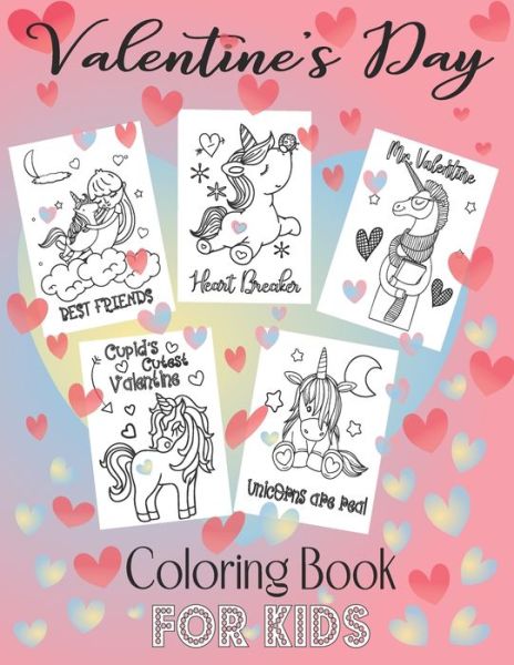 Cover for Ink Publish · Valentine's Day Coloring Book For Kids (Paperback Book) (2021)