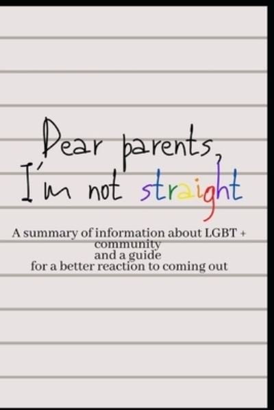 Cover for Ash Appleblue · Dear parents, Im not straight (Pocketbok) (2020)