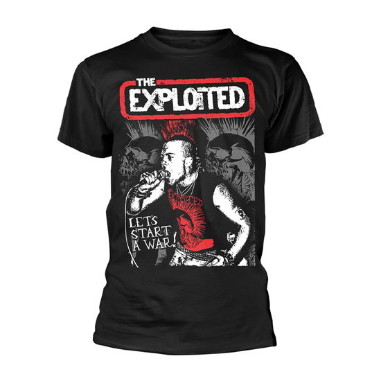 Cover for The Exploited · Let's Start a War (T-shirt) [size XXL] [Black edition] (2019)