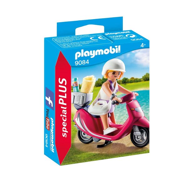 Playmobil Special Plus Zomers meisje met scooter - Strand - Produtos - Playmobil - 4008789090843 - 23 de junho de 2017