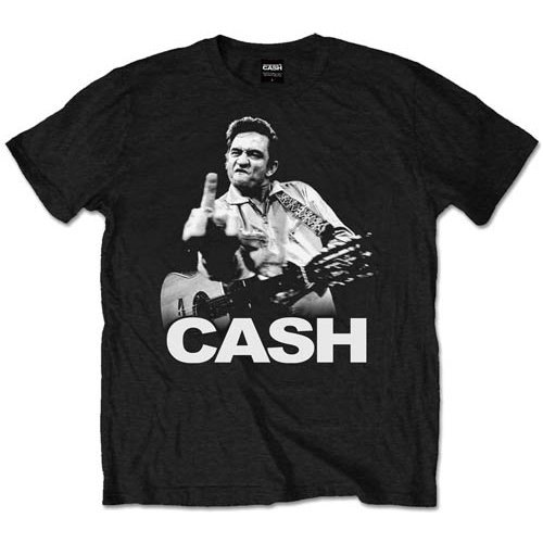 Johnny Cash: Finger (T-Shirt Unisex Tg. S) - Johnny Cash - Fanituote - Bravado - 5055295361843 - tiistai 21. tammikuuta 2020