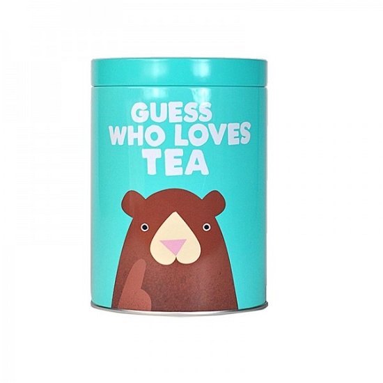 Jolly Awesome: Tea Caddy Storage Tin - Guess Who Loves Tea (Metal Box) - Half Moon Bay - Gadżety -  - 5055453451843 - 